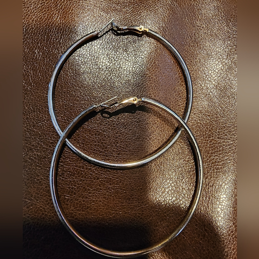 Elegant Silver Hoop Earrings